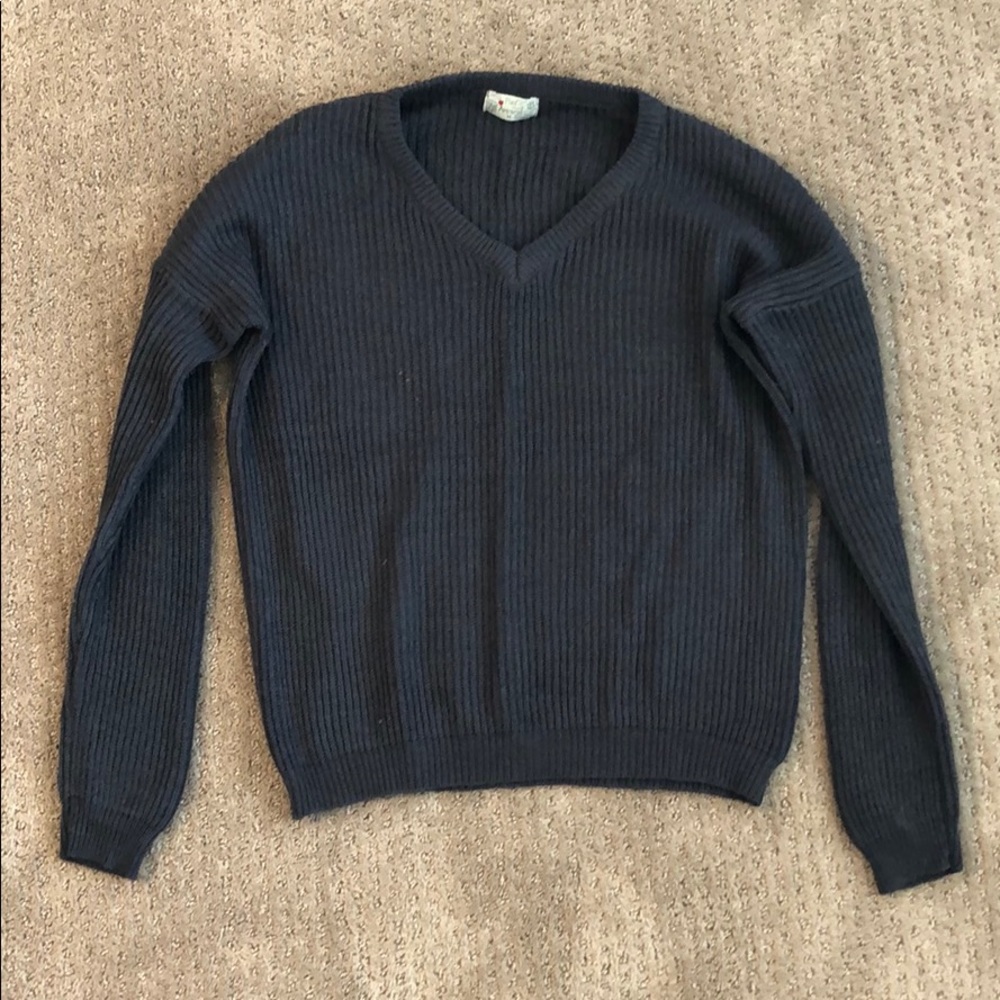 Gray Long Sleeve Sweater